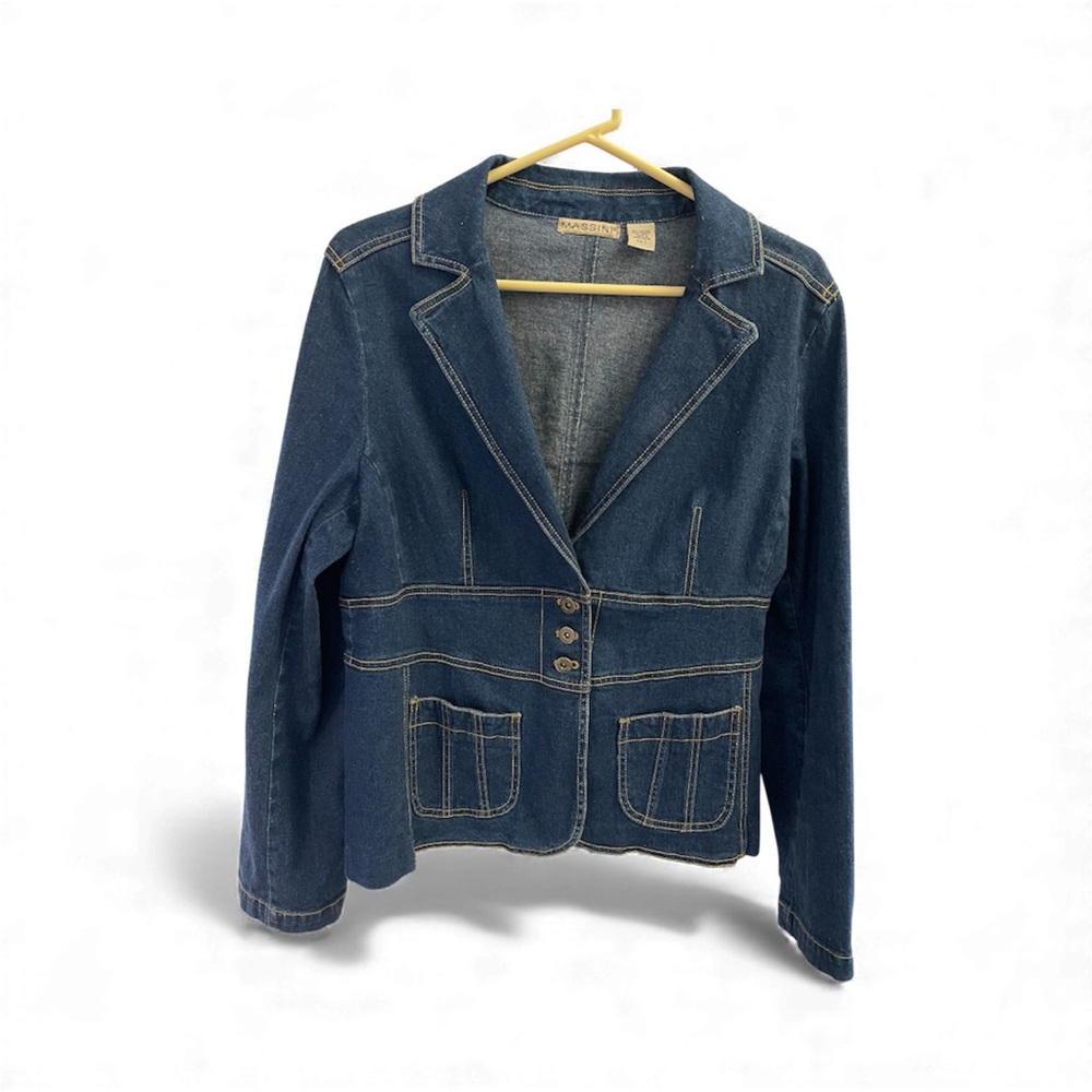 Massini Women's Blue Denim Jacket
